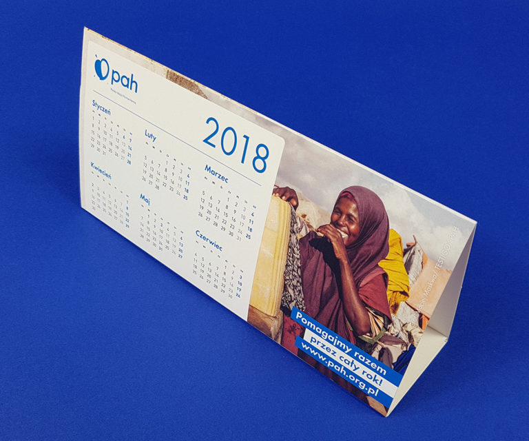 Kalendarz biurkowy piramidka