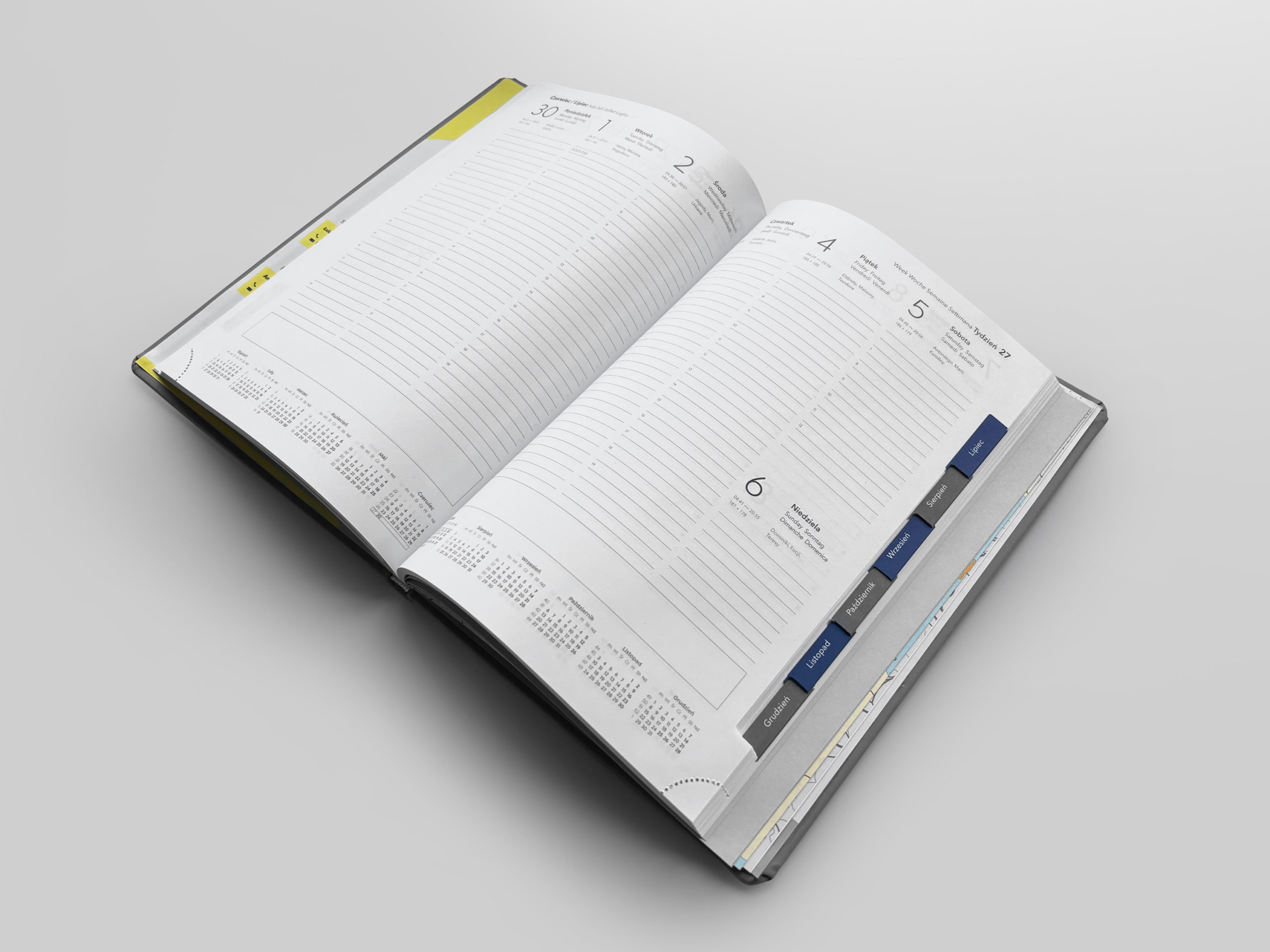 Kalendarz B5 tygodniowy