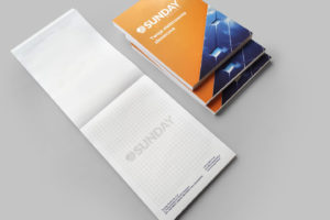 Notesy z klejonym grzbietem