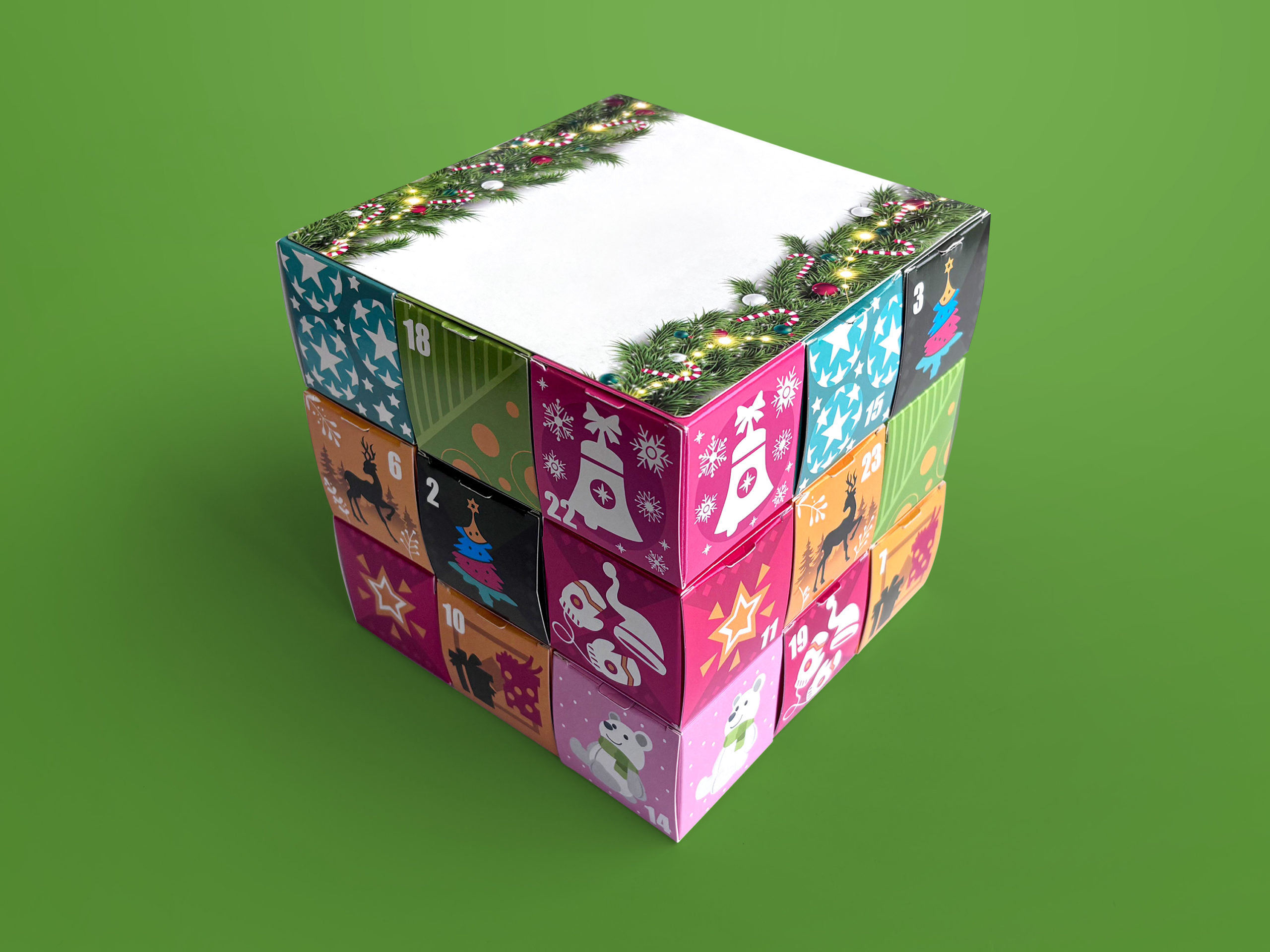 Kalendarz adwentowy z kieszeniami