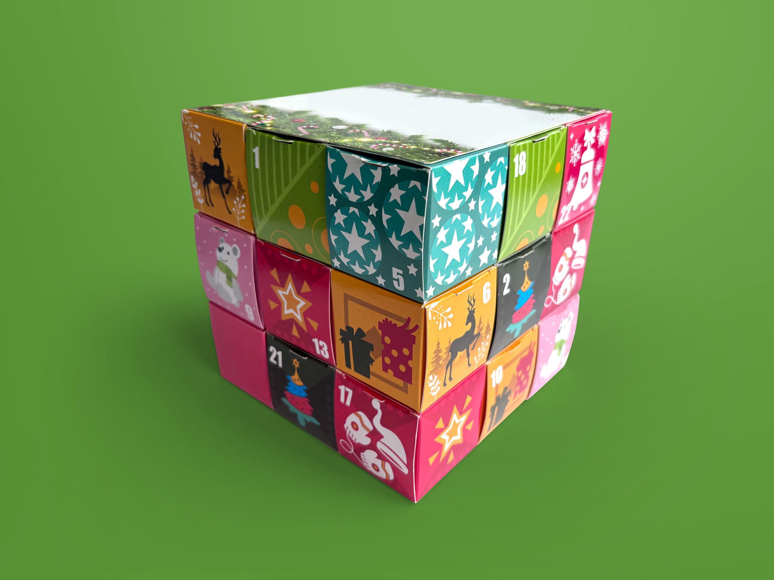 Kalendarz adwentowy z kieszeniami