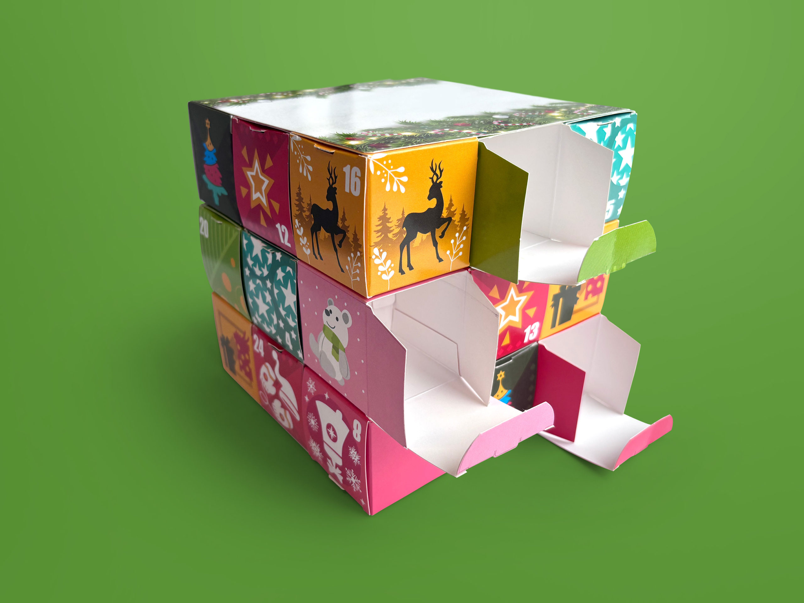 Kalendarz adwentowy z kieszeniami