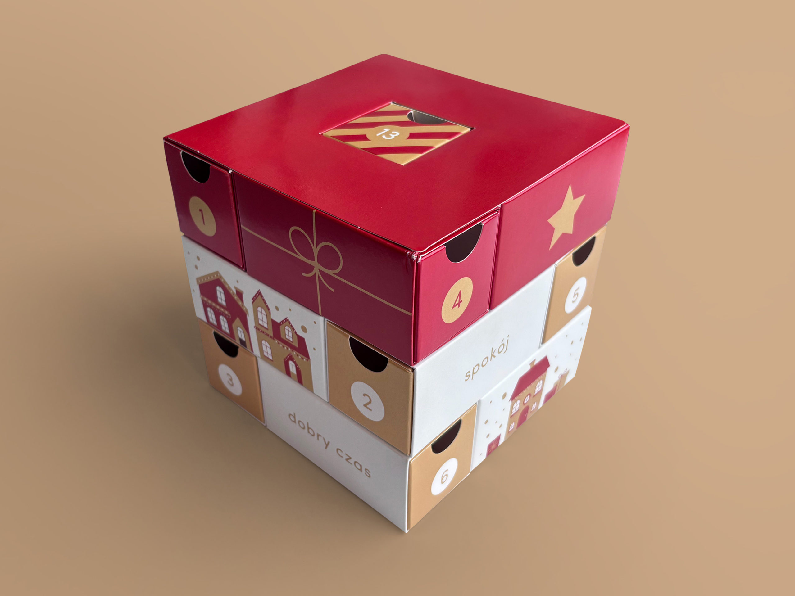 Kalendarz adwentowy z szufladkami