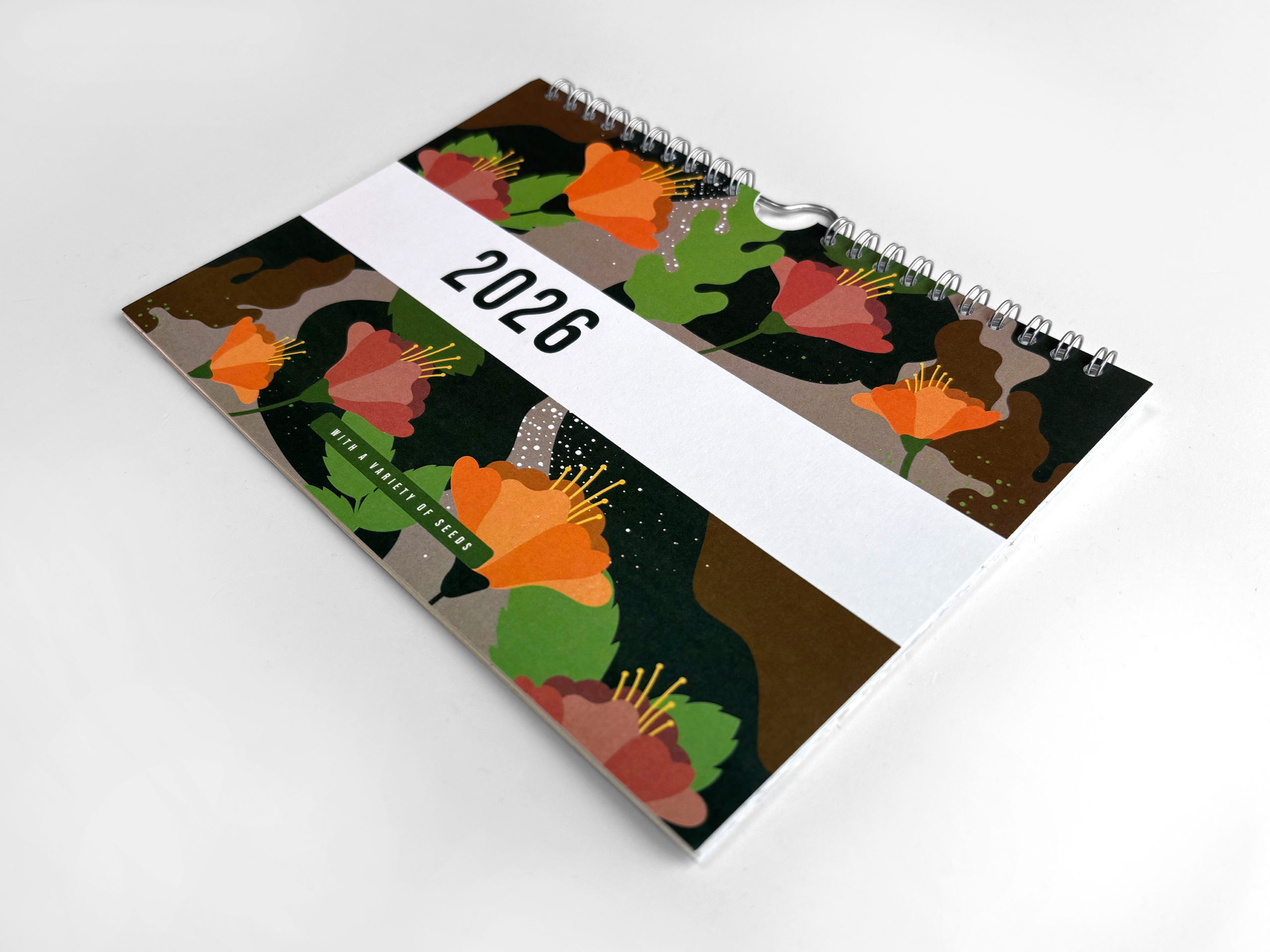 Kalendarz ścienny A5 z nasionami