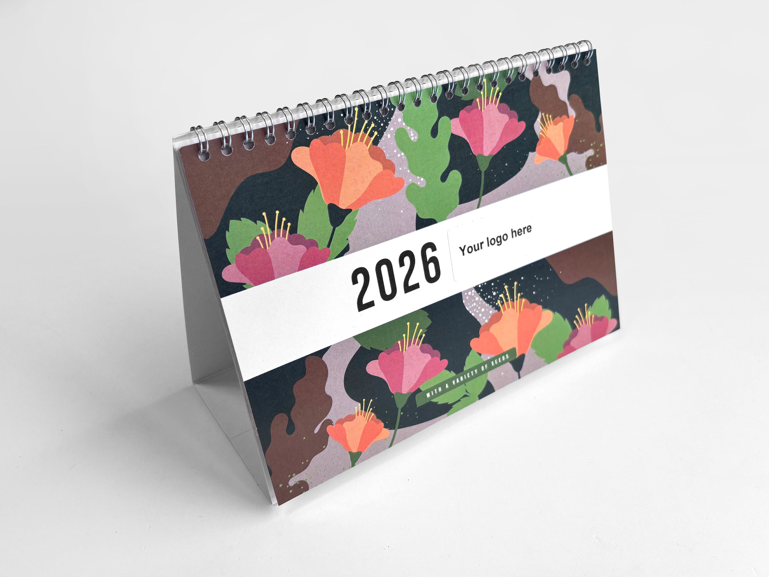 Kalendarz biurkowy A5 z nasionami