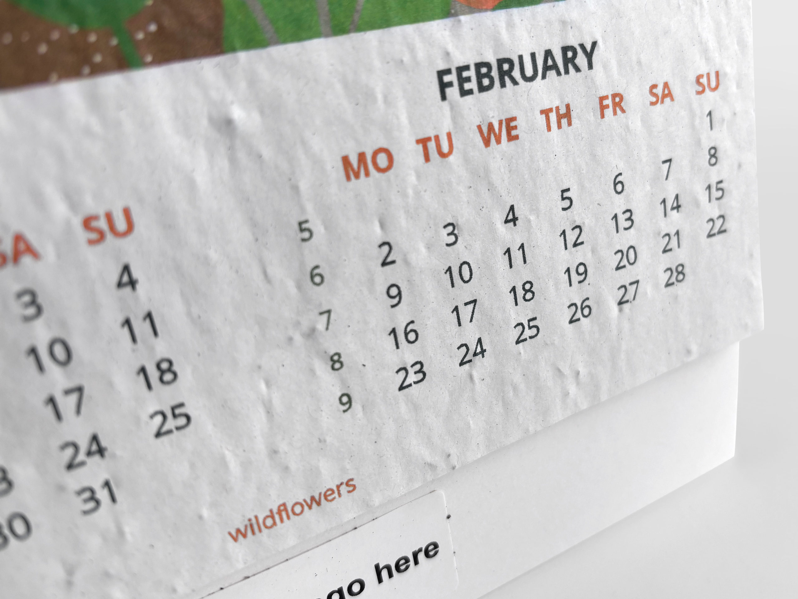 Kalendarz biurkowy A5 z nasionami