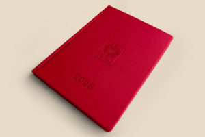 Kalendarz książkowy Mindnotes® w okładce twardej soft touch