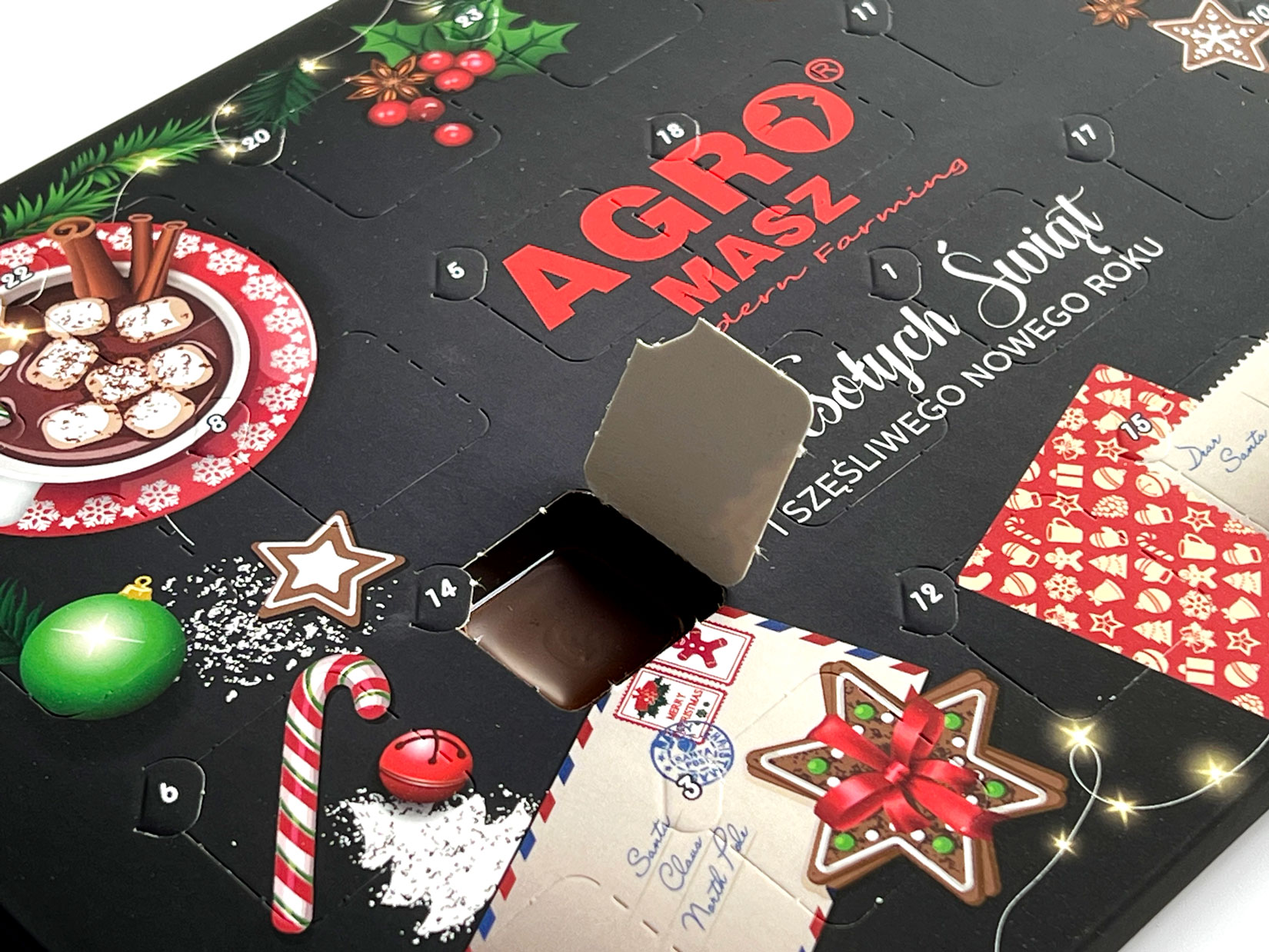 Kalendarz adwentowy z czekoladkami