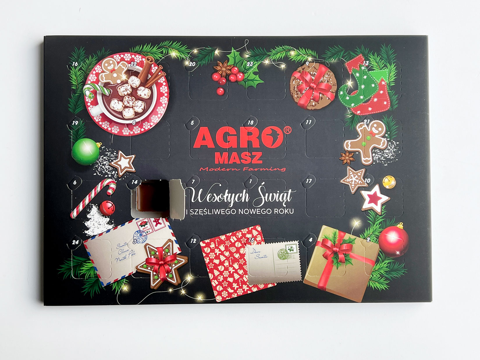 Kalendarz adwentowy z czekoladkami